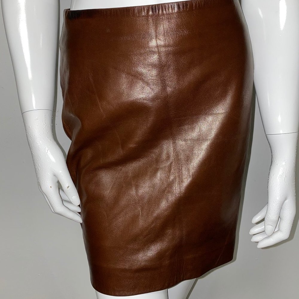 RALPH LAUREN Leather Skirt